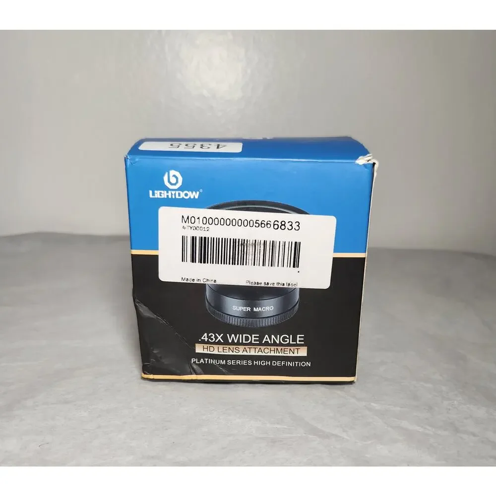 Lightdow .43X Wide Angle HD Lens Attachment Platinum Series Open Box